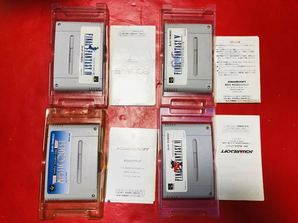 Final Fantasy IV V VI USA Super Famicom SFC Nintendo Japan w/s Box Manual F/S - Image 4 of 4