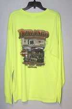 Harley Davidson L/S T Shirt DURANGO Colorado Million Dollar Highway Men XL Neon