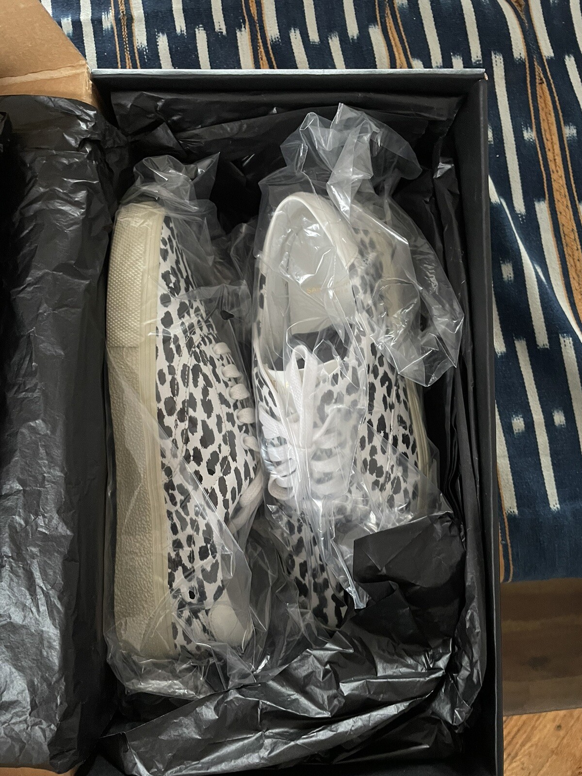 sneaker bassa saint laurent pelle bambino gatto tg 40 uomo hedi slimane epoca