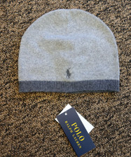 New Polo Ralph Lauren Kid's Beanie - Gray Heather - Size 4-7 41cm 