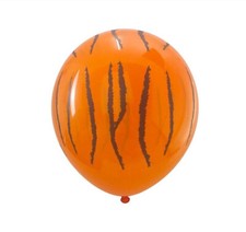 12ct Animal Print Birthday Party Balloons Latex 12" Zebra tiger leopard Zoo