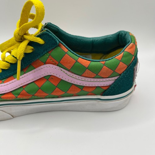 VANS x The Simpsons Moe's Tavern Green Suede Trainers Shoes - Size UK 4 EU 36.5 - Picture 10 of 22