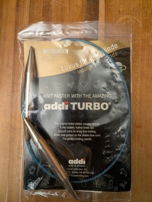 Addi Turbo Circular Knitting Needles 32'' ( 80cm) US 19, 15mm, #4016431980152 New