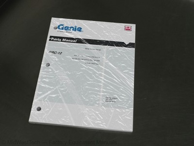 Terex Genie GRC-12 Vertical Mast Lift Parts Manual Exploded View Diagram Book