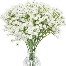 18Pcs Babys Breath Artificial Flower Gypsophila Real Touch Bouquet Garden Decor