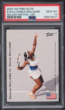 SERENA WILLIAMS VENUS WILLIAMS 2003 Netpro Elite Major Match-Up ROOKIE PSA 10