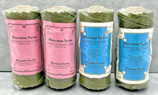 4 FIRST WASHINGTON MACRAME TWINE 100 POLYPROPYLENE 330  , 4MM, FOREST GREEN 72