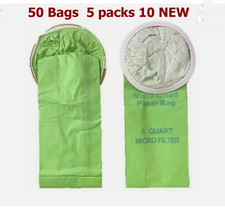 50 Replacement 6QT Proteam Bags Fit 6 Quart Backpack Vacuums micro filtration