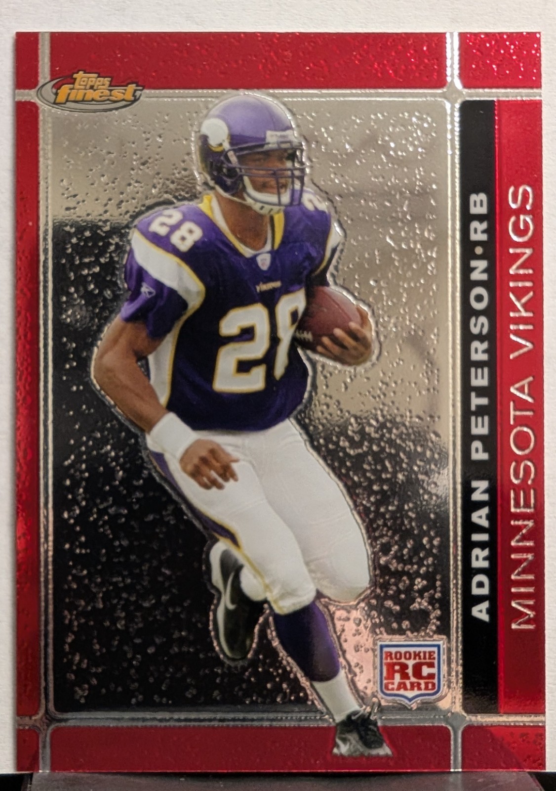 2007 Topps Finest - Rookie Adrian Peterson #112 (RC)
