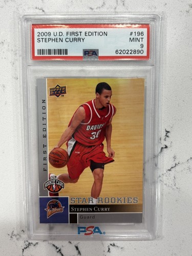 STEPH CURRY 🐐 2009 Upper Deck FIRST EDITION #196 Rookie RC PSA 9 💎🔥🚀 