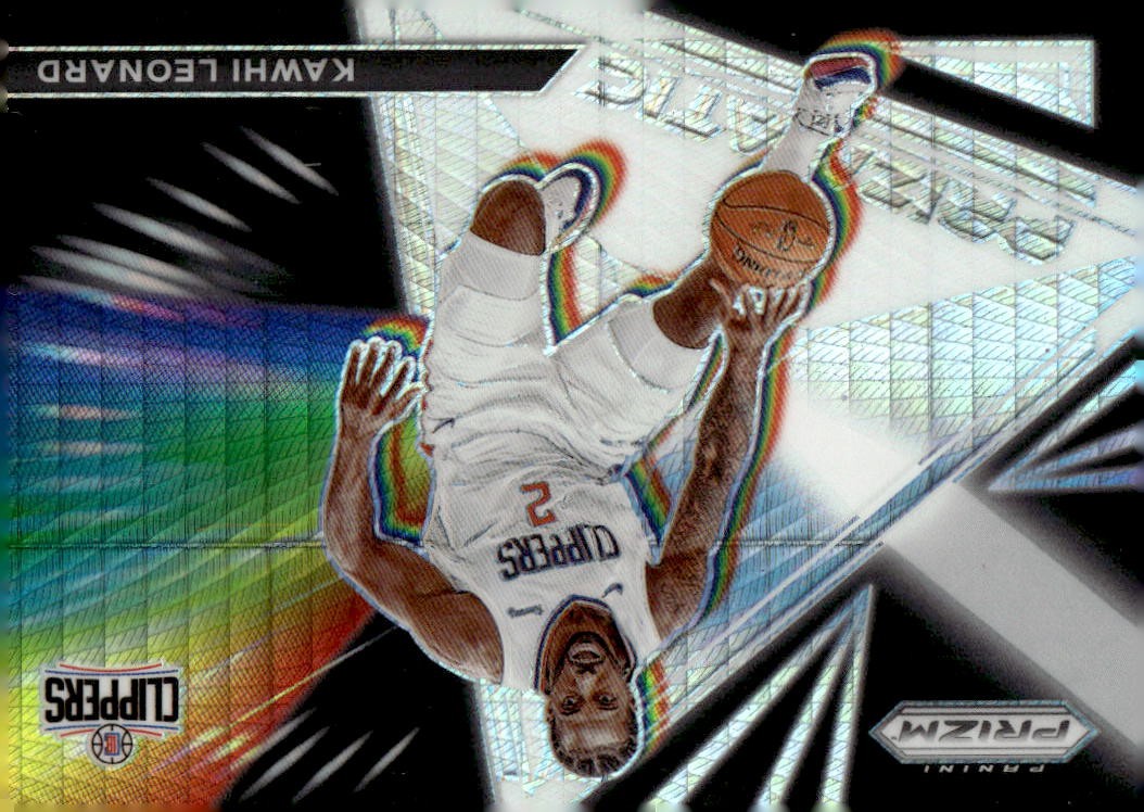 2021-22 Panini Prizm #6 Kawhi Leonard Prizmatic Prizms Hyper