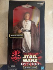 Hasbro Star Wars Episode I Obi-Wan Kenobi Action Figure 1999 with Lightsaber