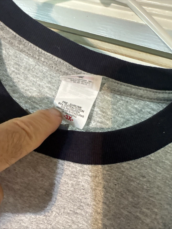 Camiseta NFL Play 60 Under Anvil Gris Talla 2X y 3X.  NUEVO Foto 2 de 3