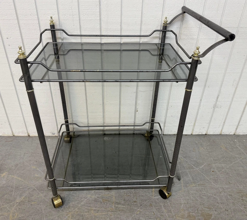 Carro de servir Hollywood Regency vintage Foto 2 de 4