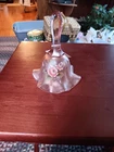 FENTON SIGNED HAND PAINTED STRETCH GLASS BELL. 1446
