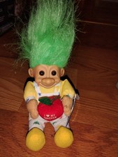 Russ I Love My Teacher Green Hair Stuffed Troll