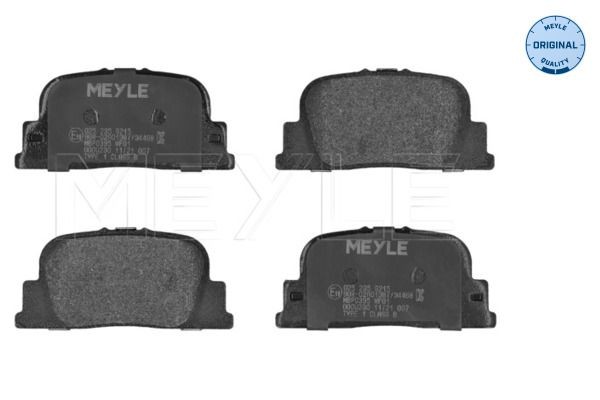 Meyle Bremsbelagsatz, Scheibenbremse 0252359215-image