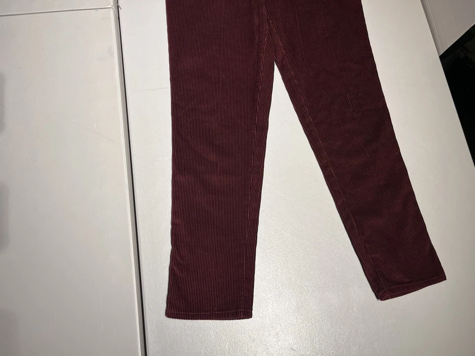 Pantalones Fendi Mujer’s 30 Pana Magenta Algodón Recto Italia Años 70’s De Colección 30x29 Foto 4 de 4