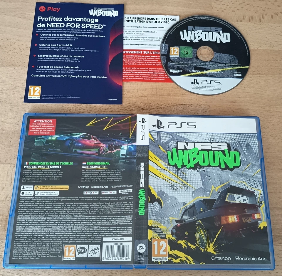 Playstation PS5 Need For Speed Unbound NFS [FR] Boîte Console *JRF, photo 2 sur 2