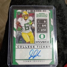2020  Contenders Draft Picks - College Ticket Auto Juwan Johnson #289 