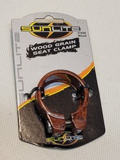 Sunlite Wood Grain Seatpost Clamp 31.8 For Mountain Bikes NOS