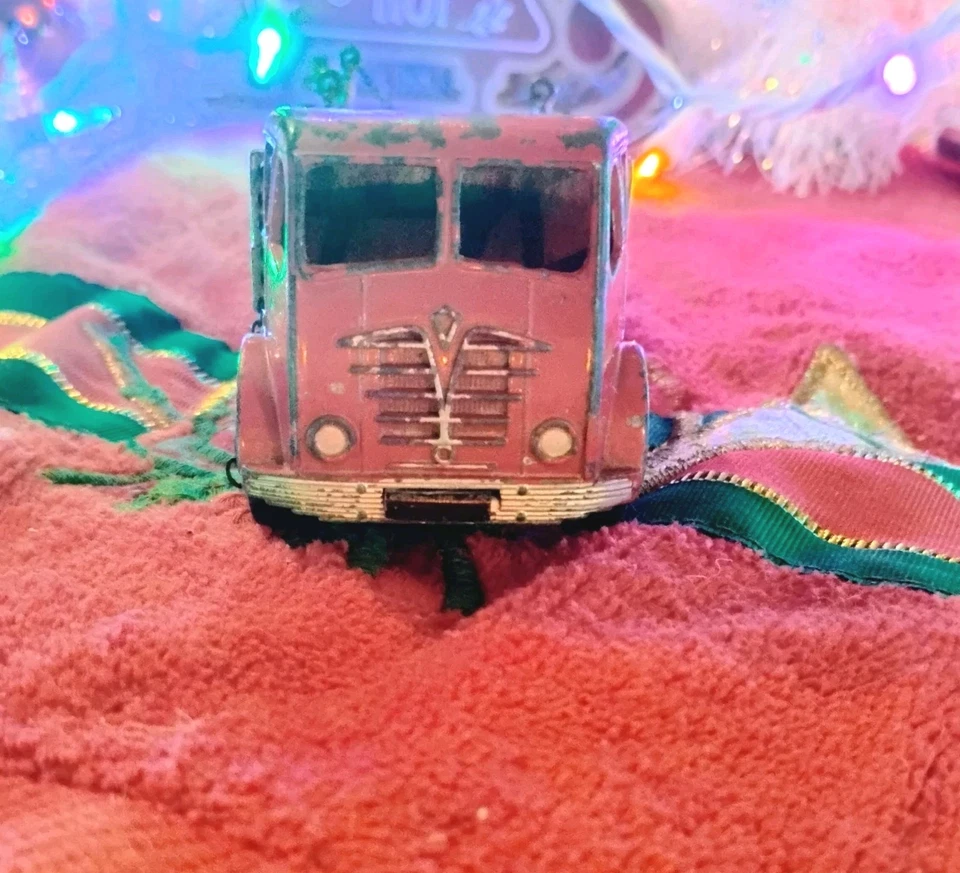 Camión de plataforma plana Dinky Supertoys 905 de colección vagón de 8 ruedas cadena roja/blanca Foto 4 de 4