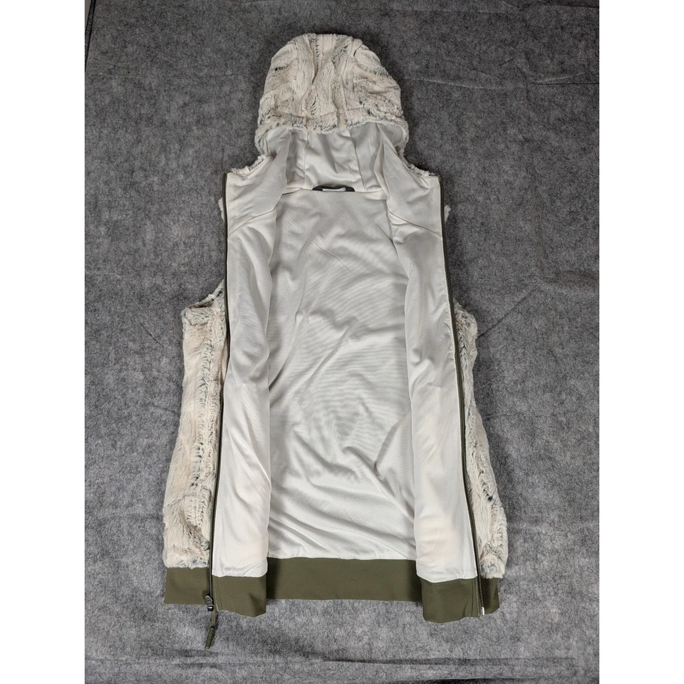 Женский жилет с капюшоном из искусственного меха The North Face размер S P пуховик с флисовой подкладкой - Изображение 4 из 4