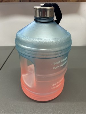 Manna Reusable Large Water Jug 1 Gallon Positive Motivation Multi Color