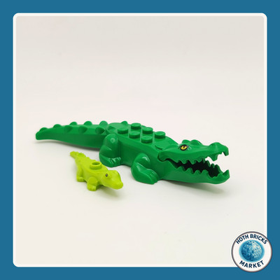 LEGO  Aninmal / Tiere - 78532pb02 & 18904c04pb01 Alligator / Crocodile