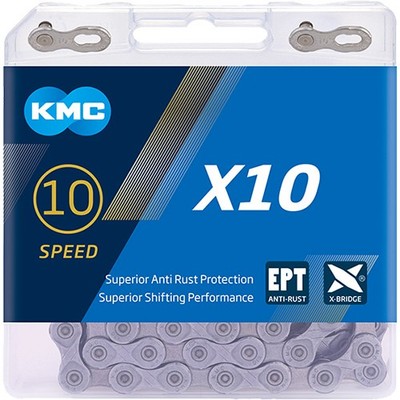 KMC X10 EPT Kette 10-fach 114 Glieder Silber inkl Kettenschloss Missing Link