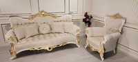 Klassische Couch Wohnzimmer Sofagarnitur MöBel Einrichtung 3+1 Sitz Sofa