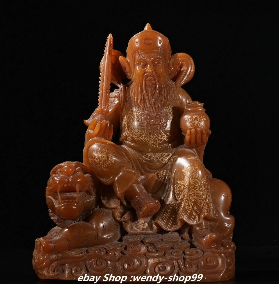 Tiger 寿山石主中国风雕像、雕像| eBay