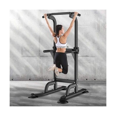SogesPower Power Tower Dip Station Pull Up Bar for Home Gym Adjustable Height...