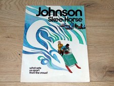Original Prospekt Johnson Skee Horse 1970 Schneemobile Winter