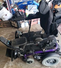 Sunrise Medical Quickie S-646 Se Power Chair Tilt Used PURPLE W/ 2nd Parts Chair