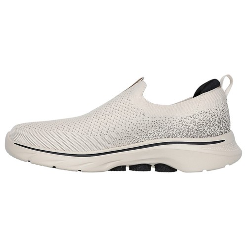 Mens Skechers Go Walk 7 Taupe Slip On Sneaker Shoes - Picture 3 of 6