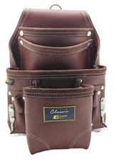 LEATHER GOLD Heavy Duty Tool Pouch | Carpenters Tool Pouch 3350, Brown, Oil-T...