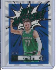 2020-21 Panini Clearly Donruss Luka Doncic My House Green 6/25 Mavericks #7