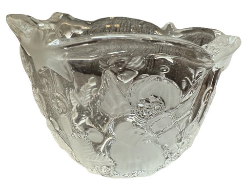 Vintage Mikasa Holiday Lights Crystal Frosted Angels Votive Candle Holder - Picture 2 of 4