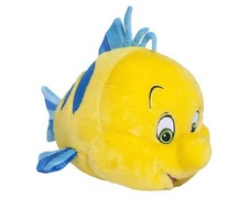 2023 Disney Princess Little Mermaid 13" Flounder Plush Fish Cuddle Pillow Toy