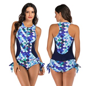 sleeveless rash guard swimsuit