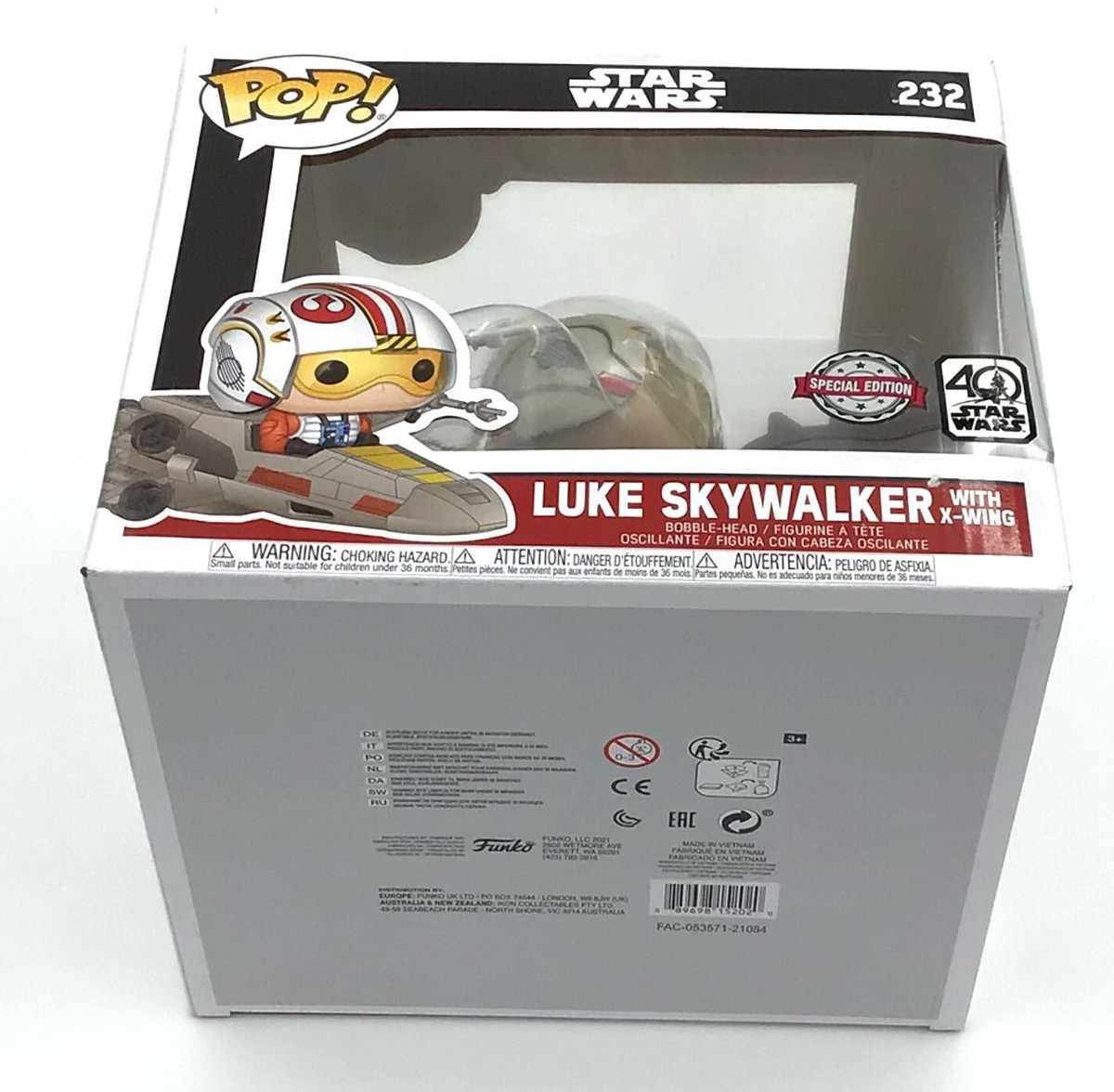 Funko Pop! Rides Star Wars 40th Luke Skywalker with X-Wing