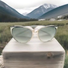 VINTAGE SERGIO 5043 SUNGLASSES COL 129 FRAME HAND MADE ITALY BEIGE/BLK FRAME 150