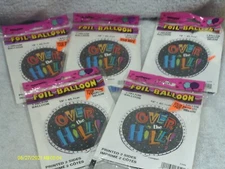 Helium Balloon Foil " Over The Hill " Set Of 5