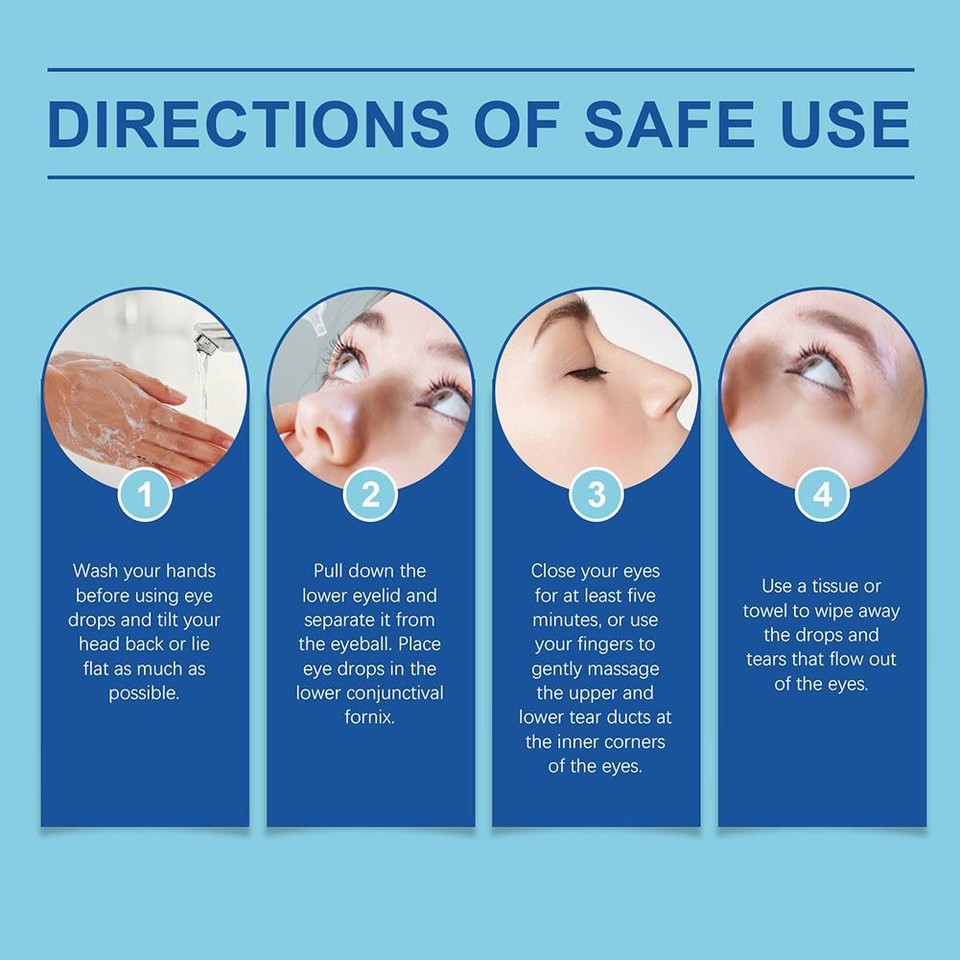 Safe & Soothing Eye Drops for Tired Red Eyes Provides Moisture and