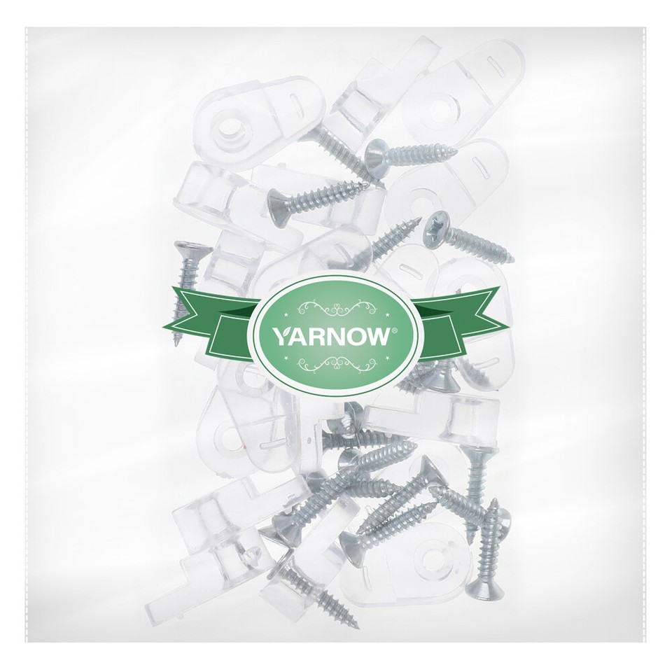 20 Pcs Glass Door Retainer Clips for Doors Mirror Hanging