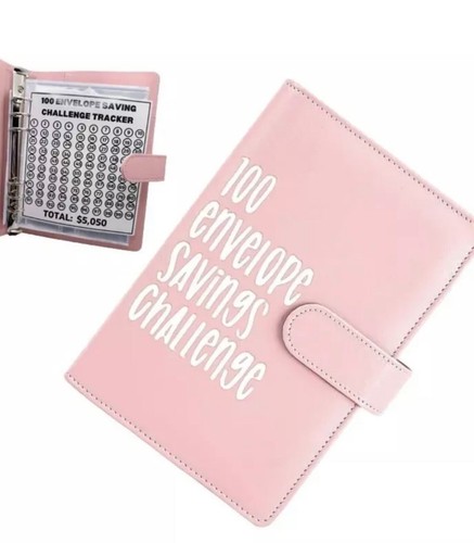 100 Envelope Savings Challenge Binder $5050 money saving cash Budget set of 2 - Picture 2 of 7