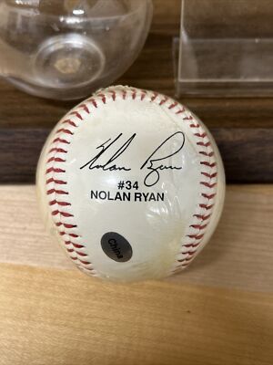 Nolan Ryan #34 facsimile signed baseball Sealed | eBay