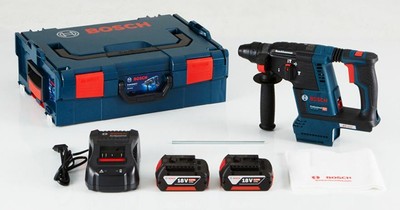 Bosch Gbh 18v 26 Hammer Brushless Cordless Sds Drill 2x 6 0ah Charger 2v Lboxx Ebay