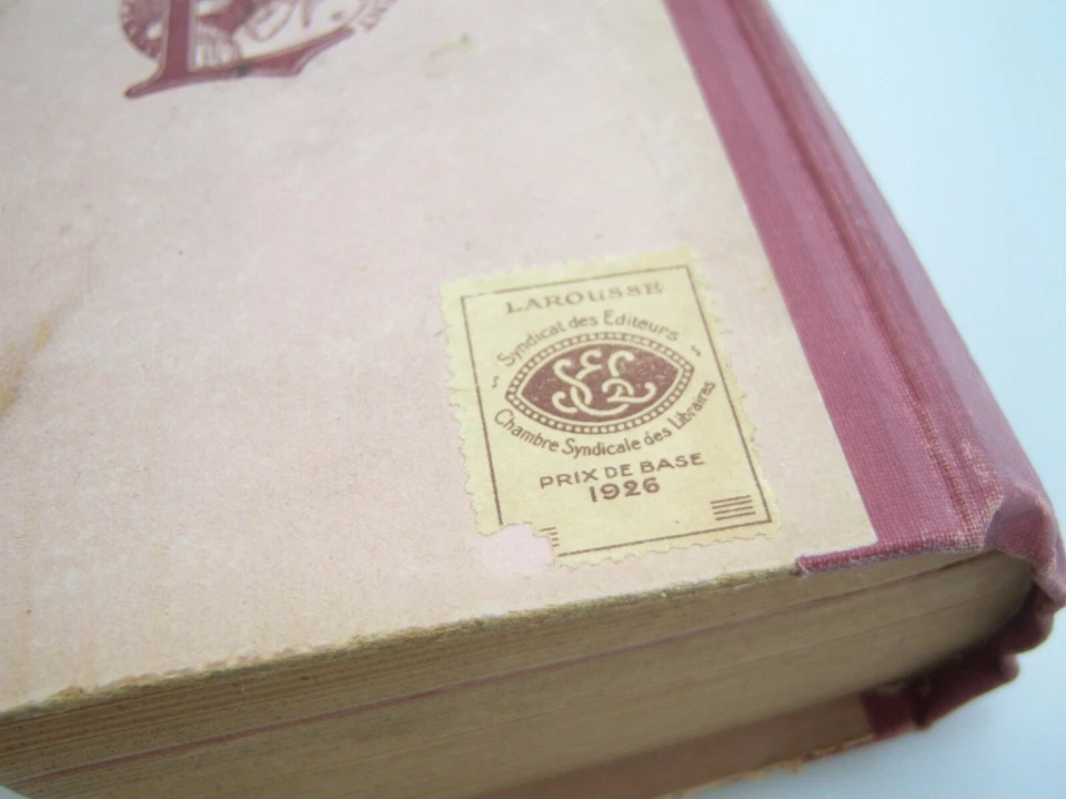 LAROUSSE ELEMENTAIRE ILLUSTRE French Illust 1926 Dictionary Ornate Antique Book - Image 3 of 4